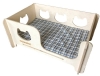 Кроватка для животных Homepet универсальная деревянная с матрасом средняя 75 х 56 х 27 см